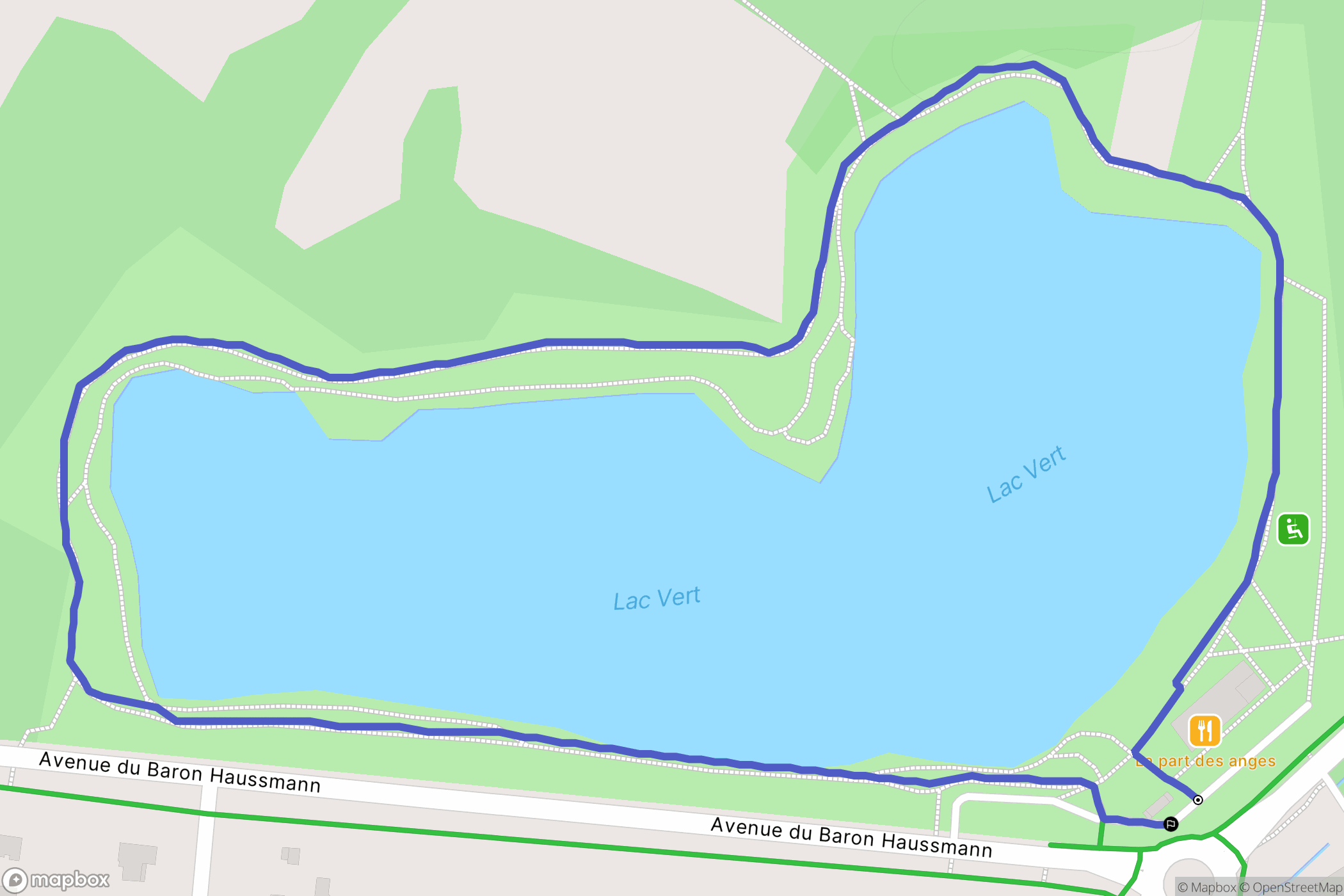 Canejan : carte du parcours de randonnée - France