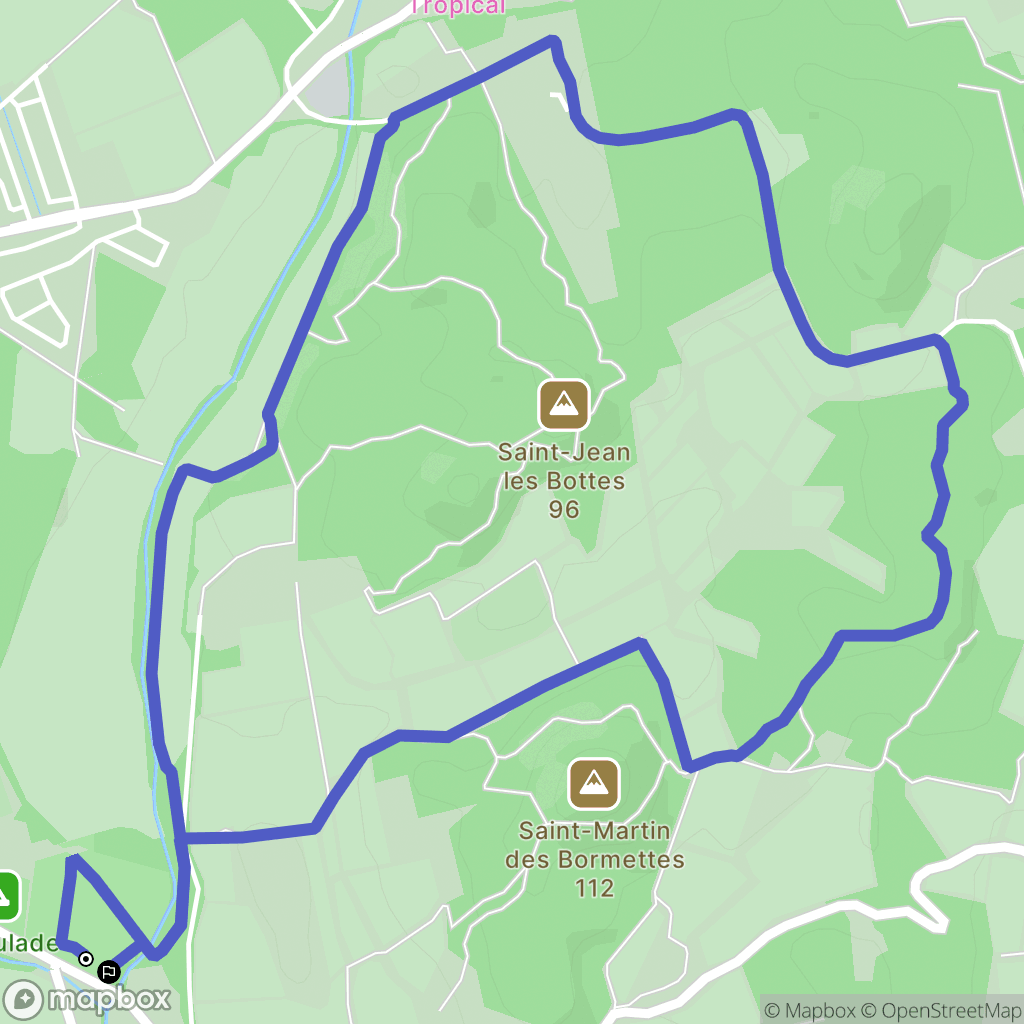 La Londe-les-Maures : carte du parcours de randonnée - France