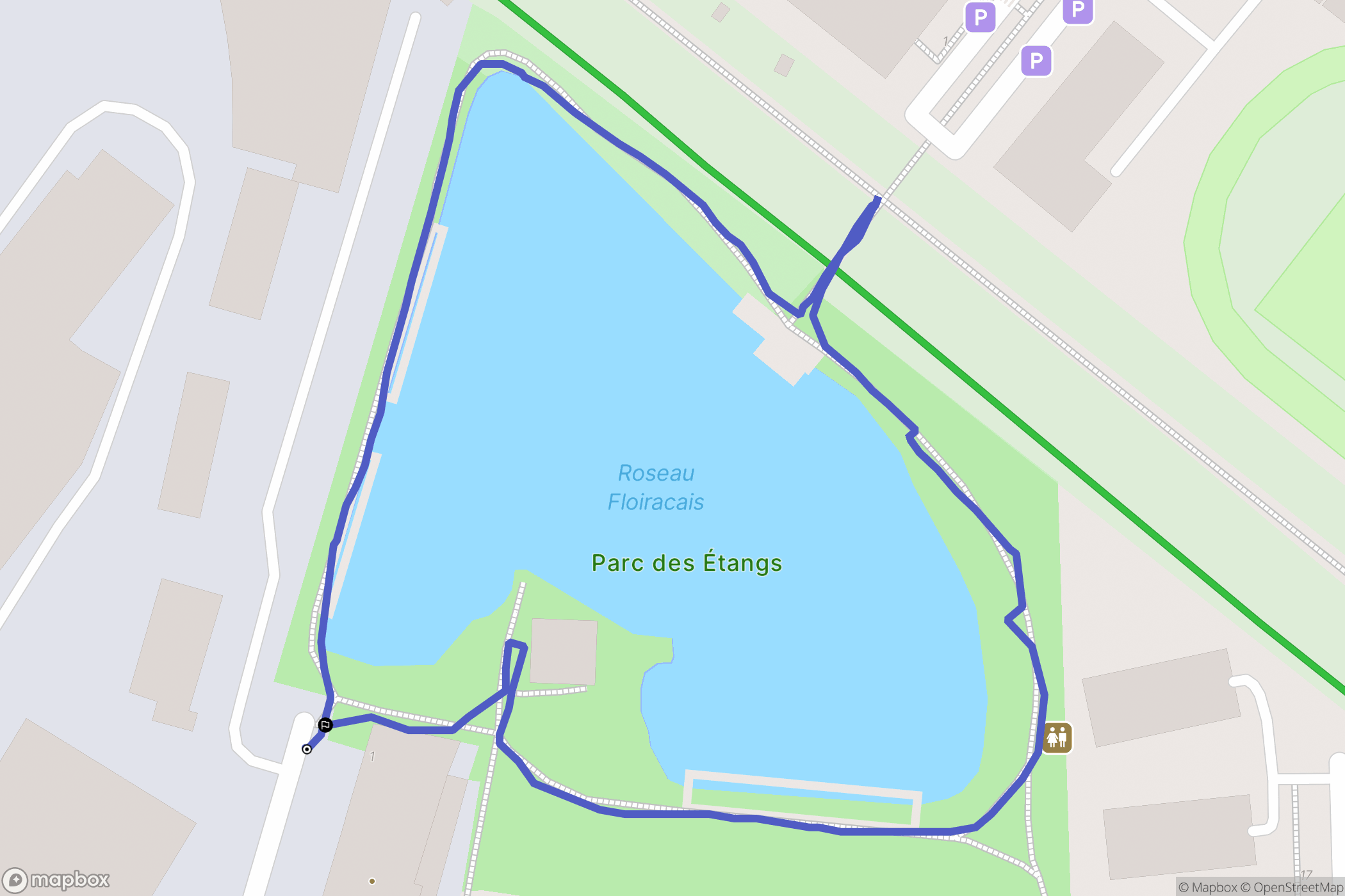 FLOIRAC : carte du parcours de randonnée - France