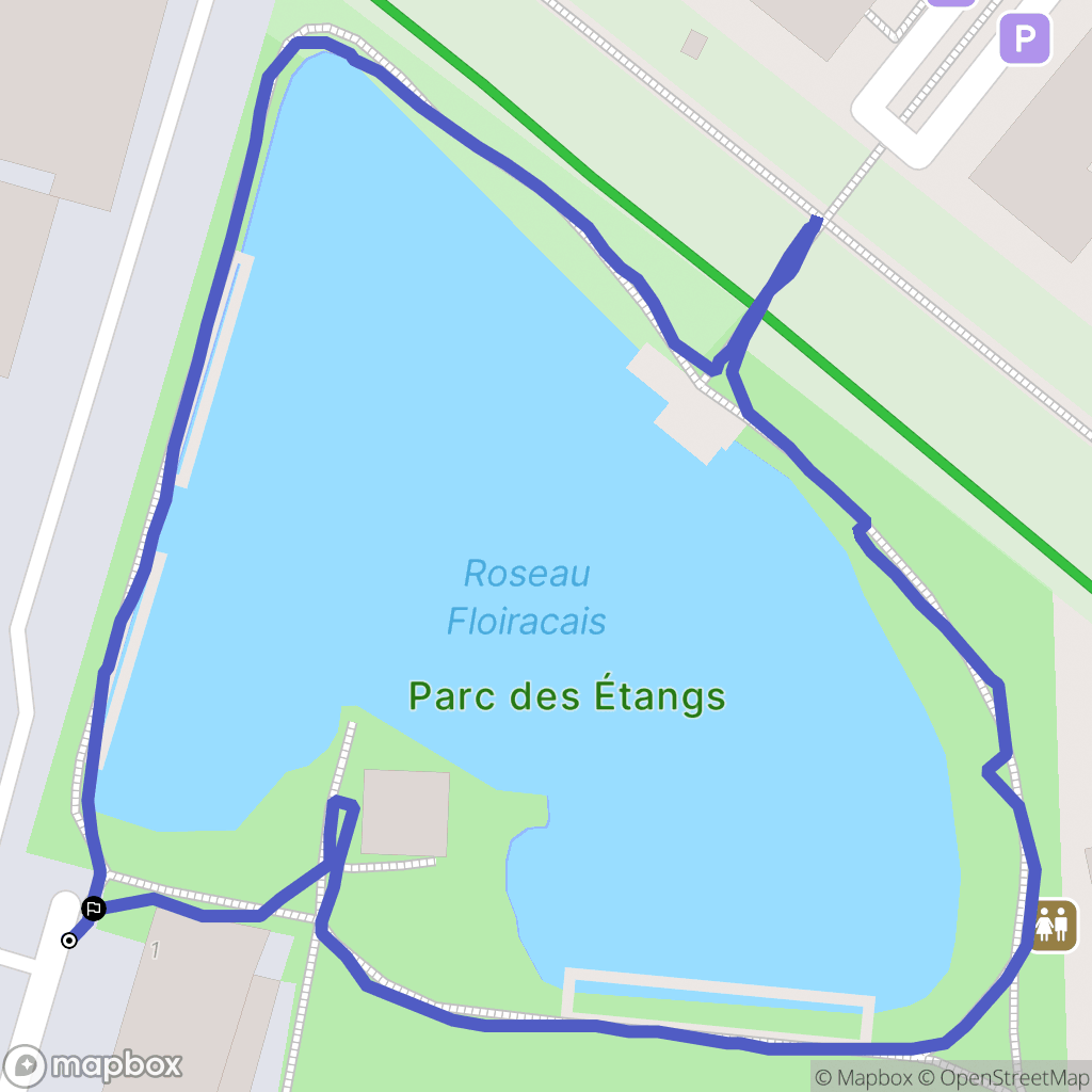 FLOIRAC : carte du parcours de randonnée - France