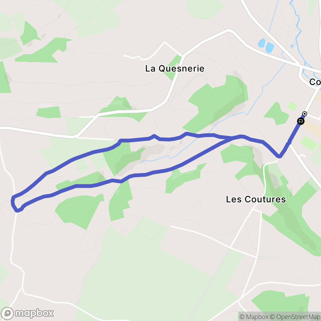 Cormeilles : carte du parcours de randonnée - France