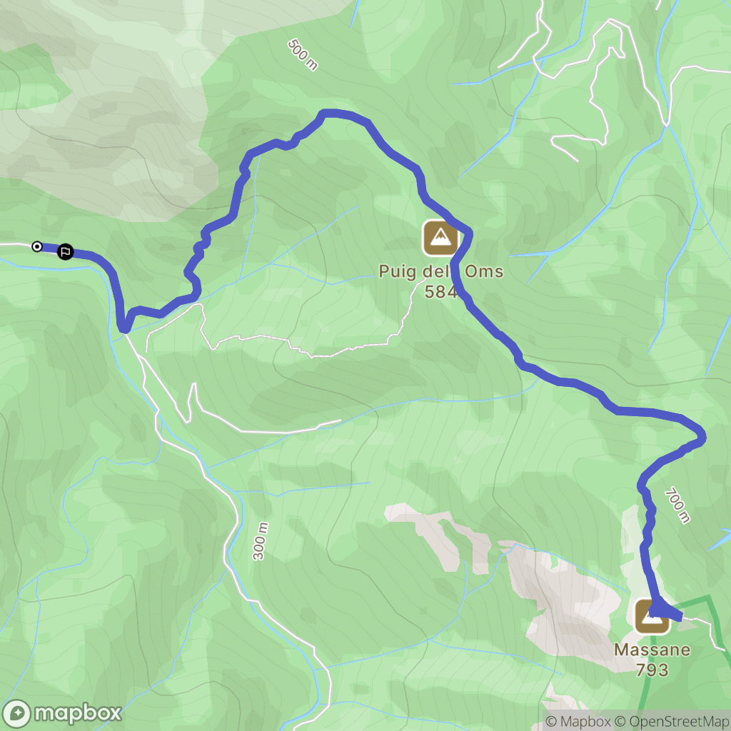 Lavail, Sorède : carte du parcours de randonnée - France