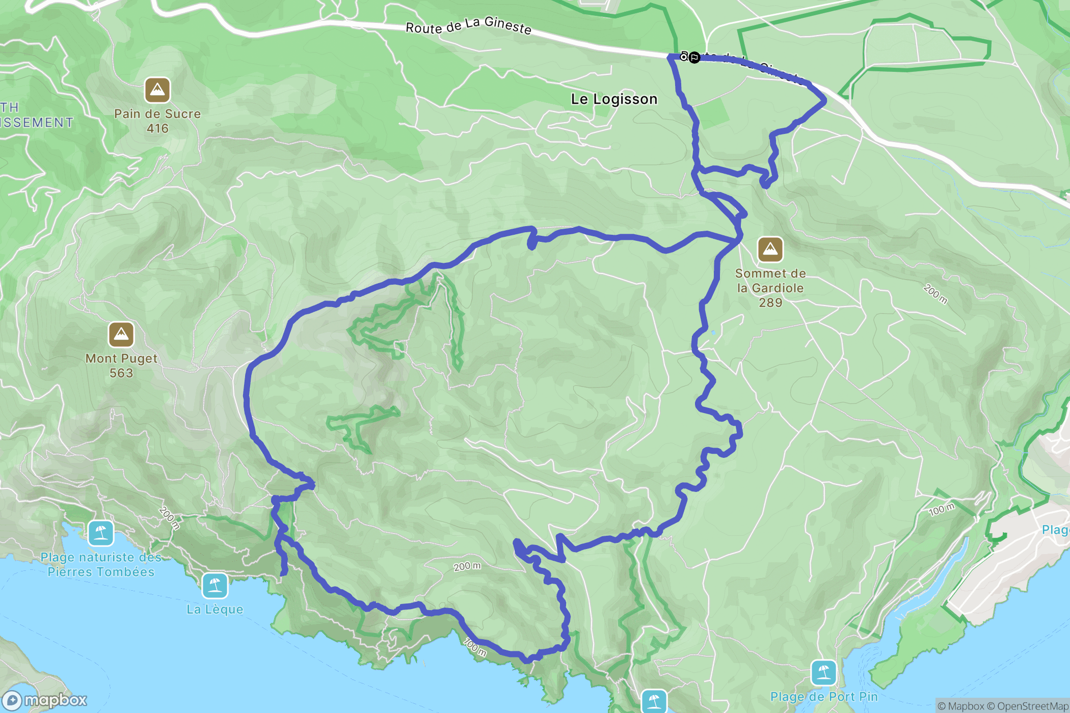 Vaufrèges, 9ème arrondissement de Marseille: routekaart voor buitenactiviteiten - France