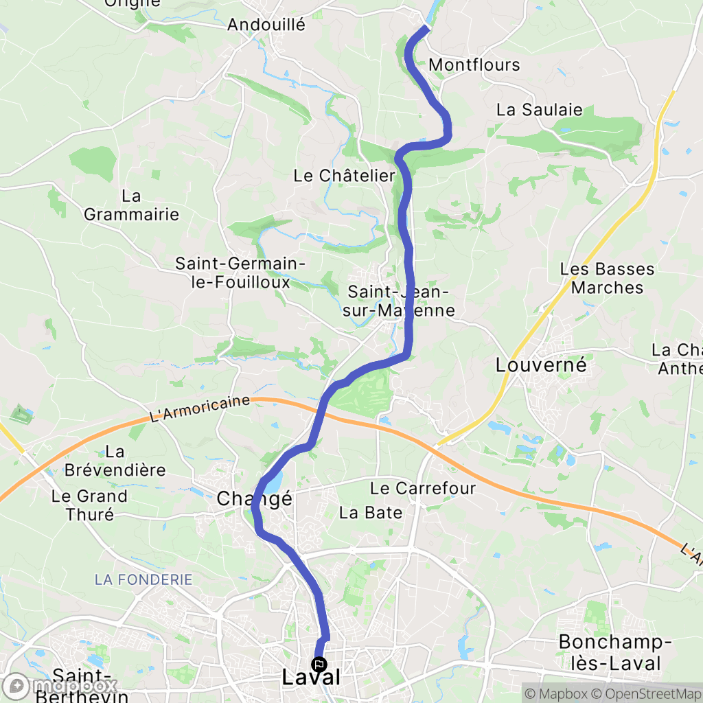 Bel-Air-Beauregard : carte du parcours de randonnée - France