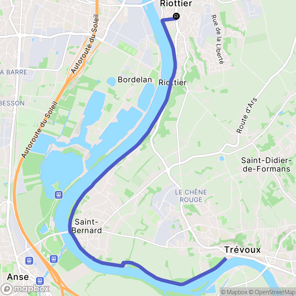 Jassans-Riottier: routekaart voor buitenactiviteiten - France