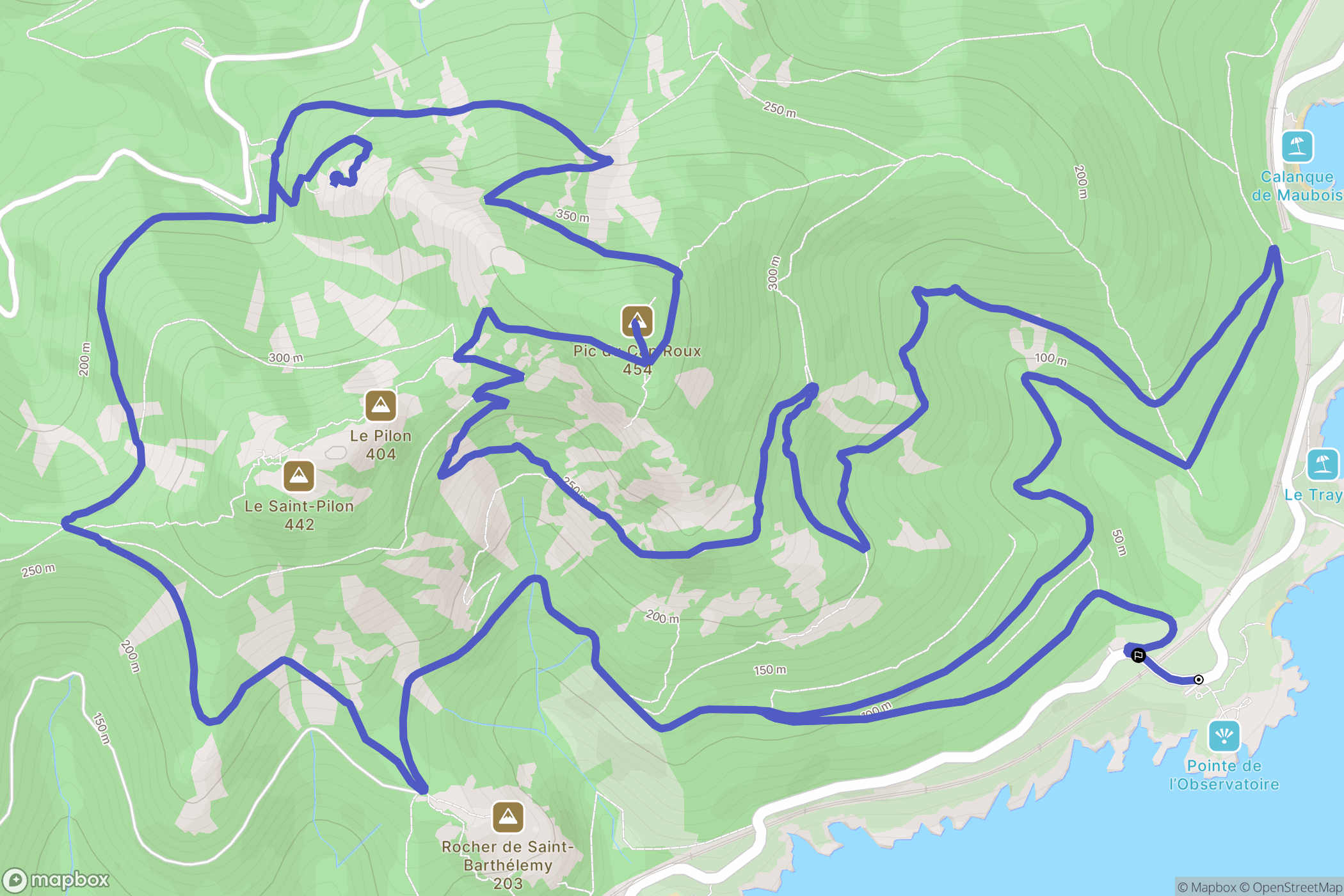 Anthéor: routekaart voor buitenactiviteiten - France