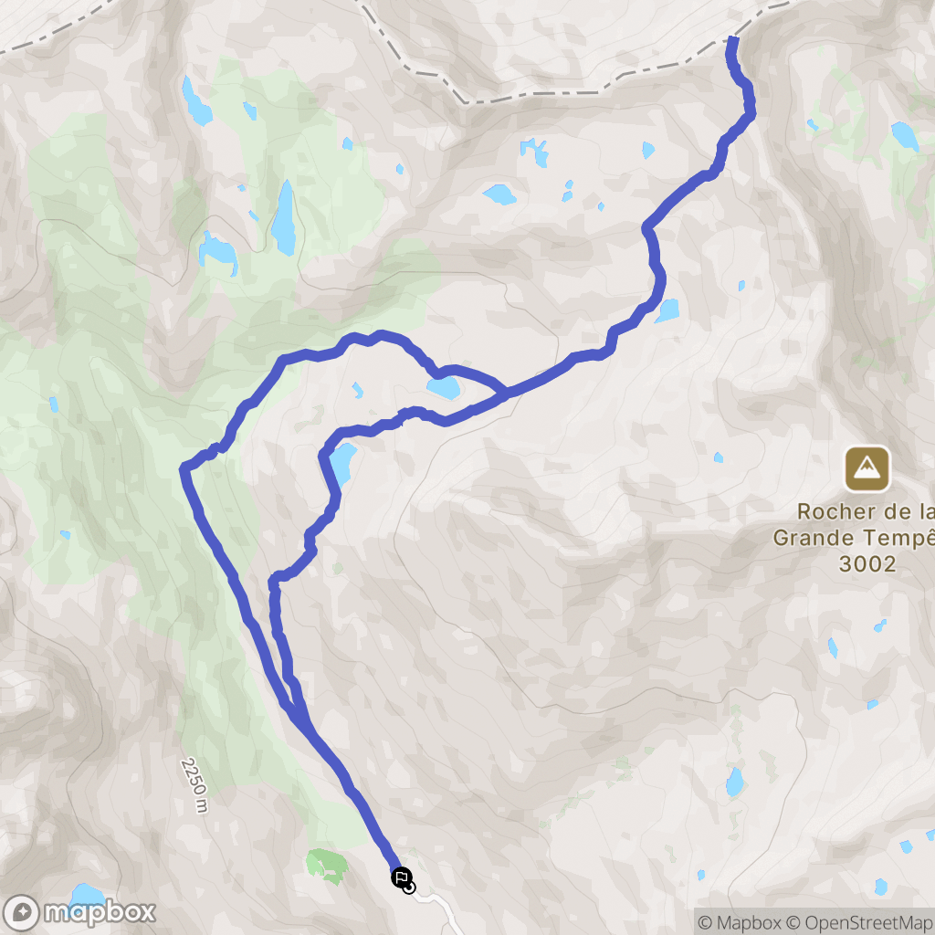 Cime de Laval, Névache: routekaart voor buitenactiviteiten - France