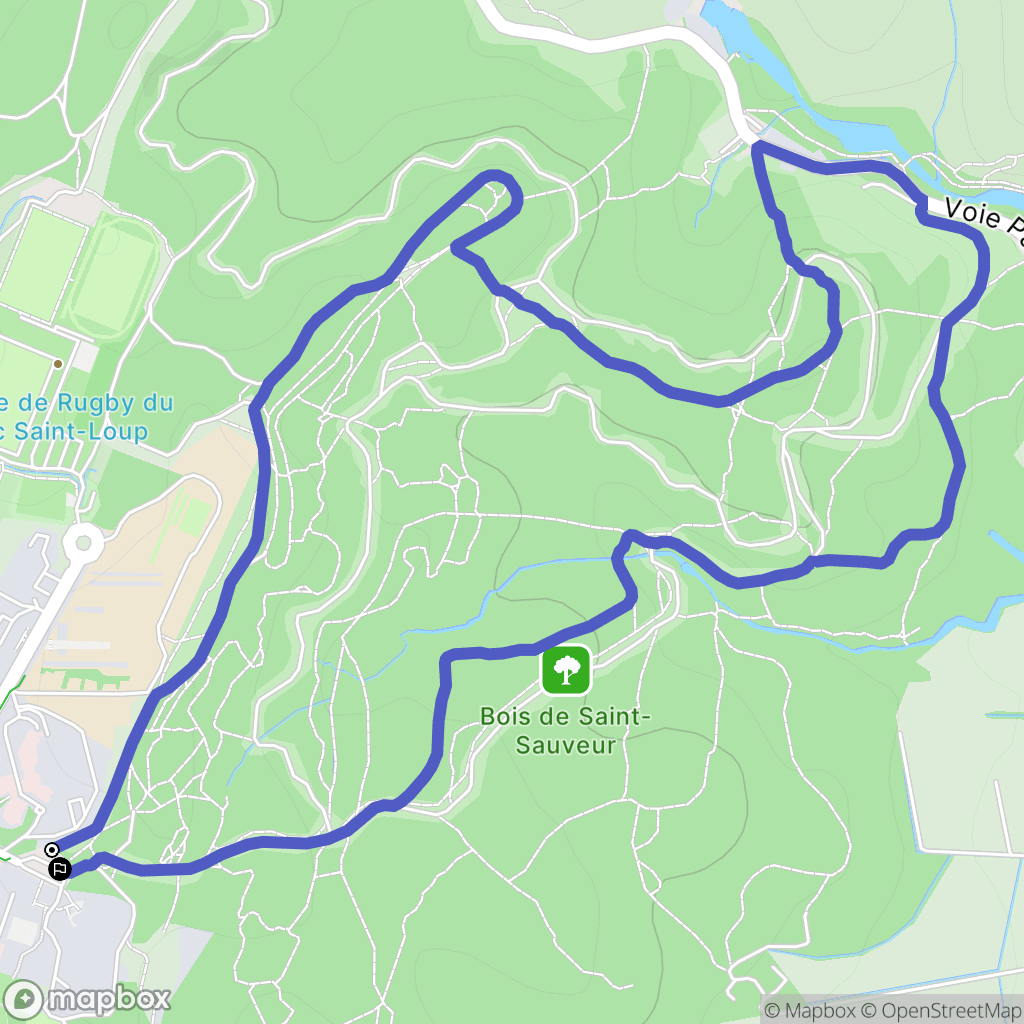 Saint-Clément de rivière : carte du parcours de randonnée - France