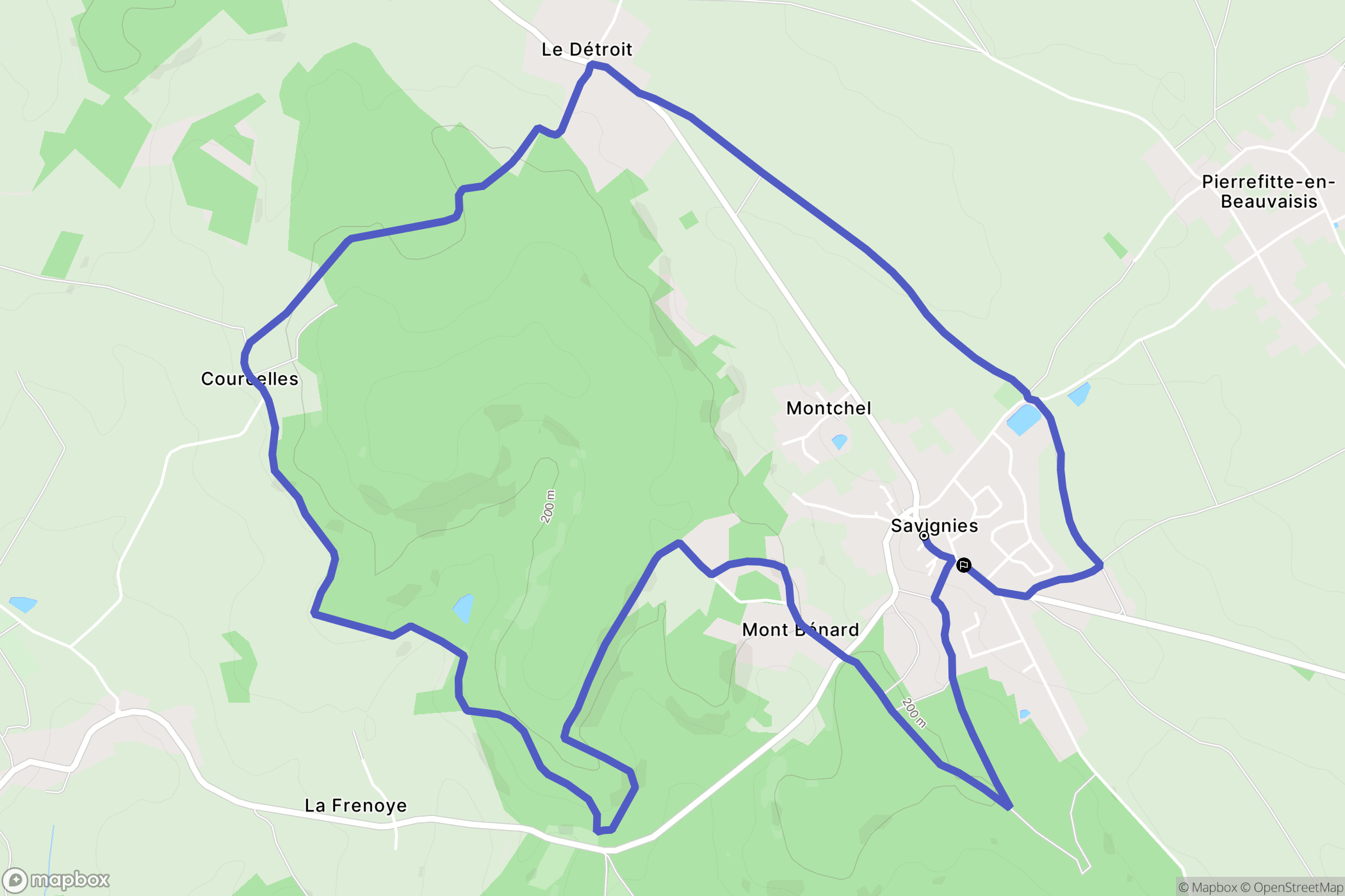 Savignies: routekaart voor buitenactiviteiten - France