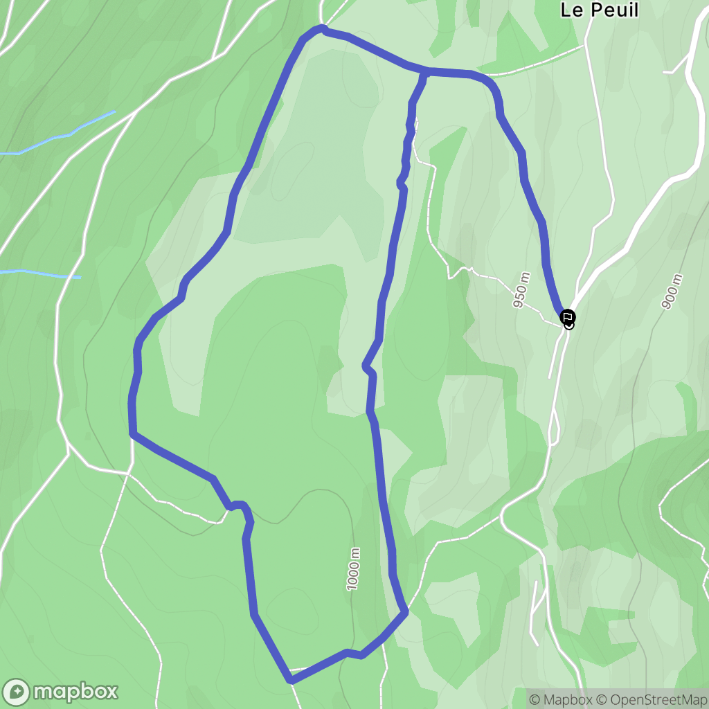 Claix : carte du parcours de randonnée - France