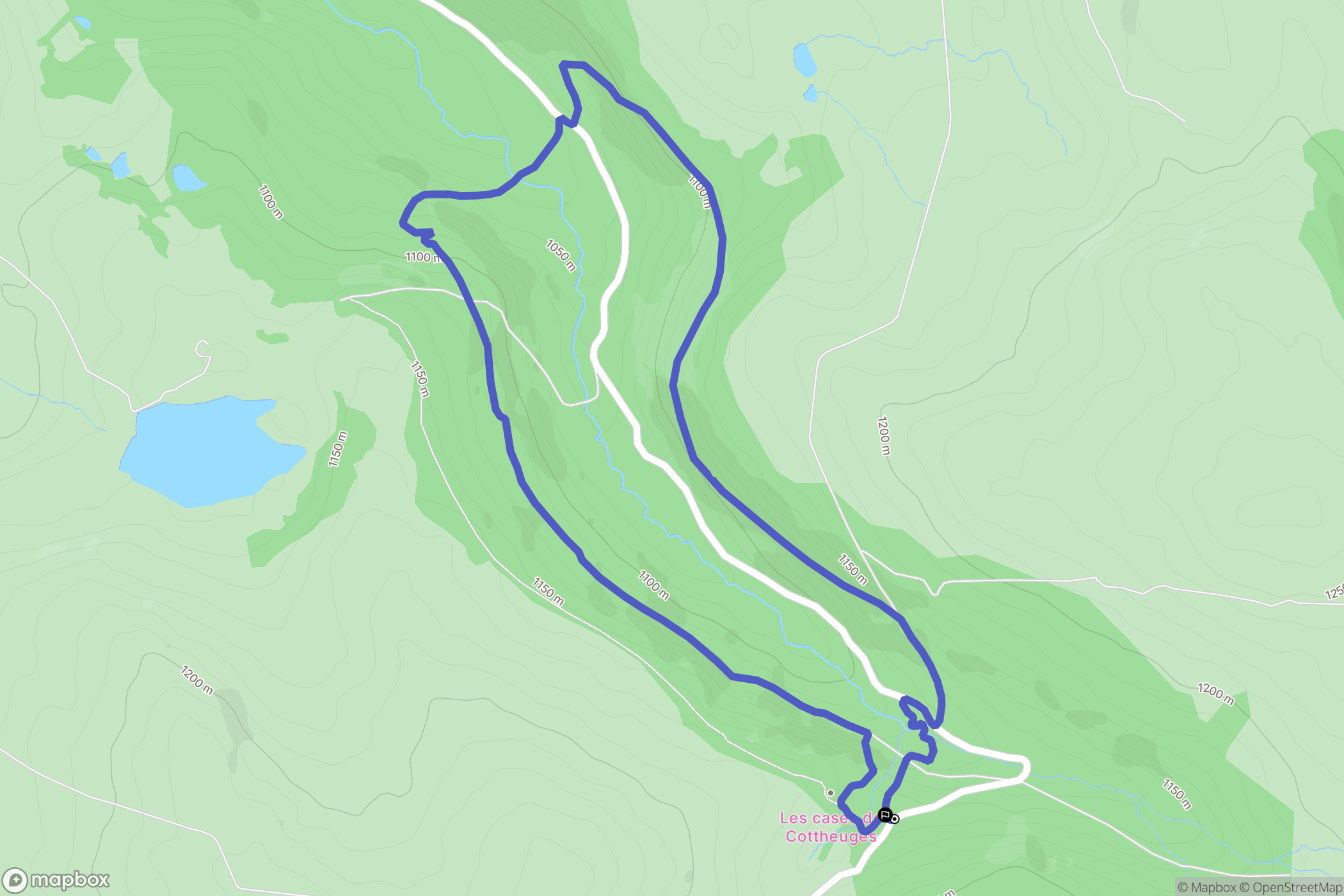 Le Vaulmier : carte du parcours de randonnée - France
