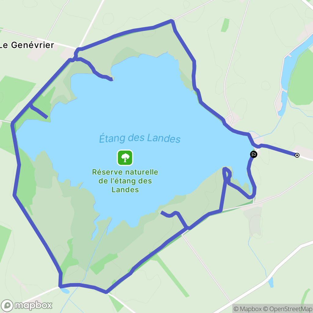 Lussat : carte du parcours de randonnée - France