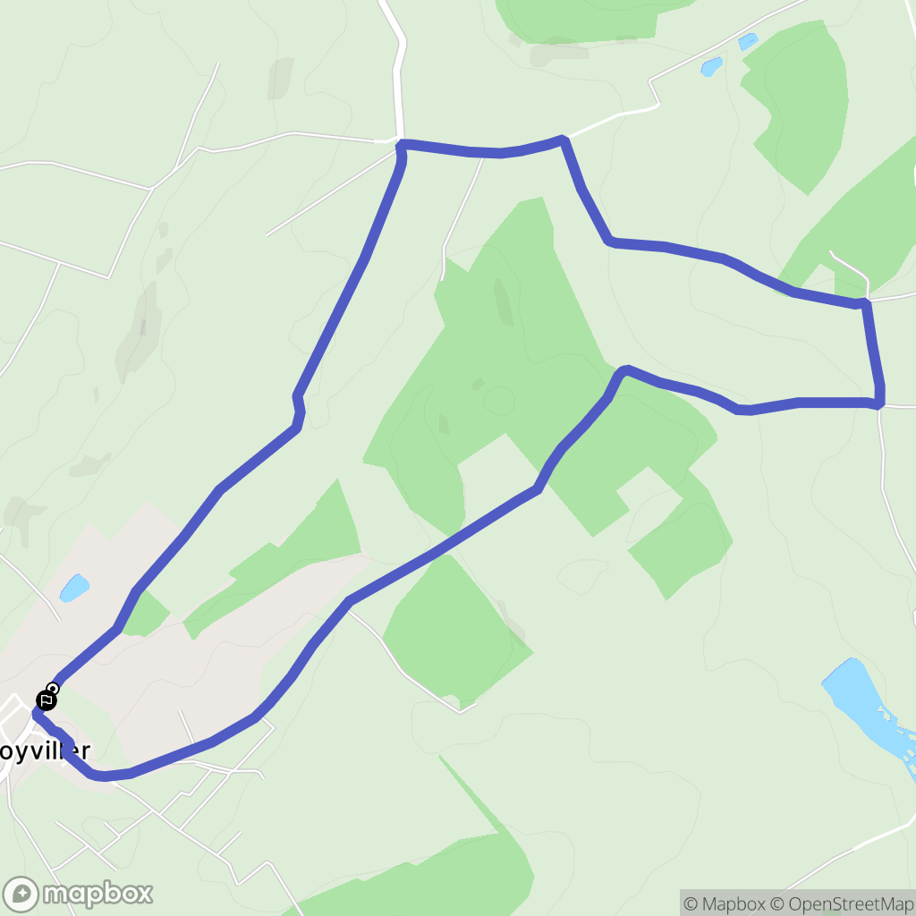 Coyviller : carte du parcours de randonnée - France