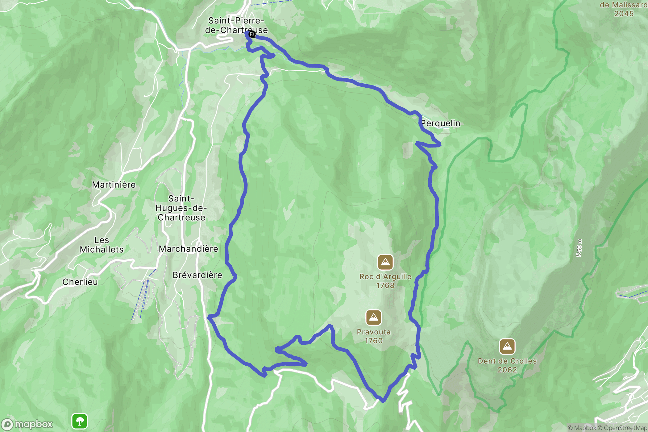 Saint-Pierre-de-Chartreuse: routekaart voor buitenactiviteiten - France