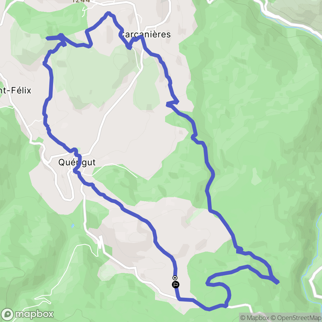 Quérigut: routekaart voor buitenactiviteiten - France