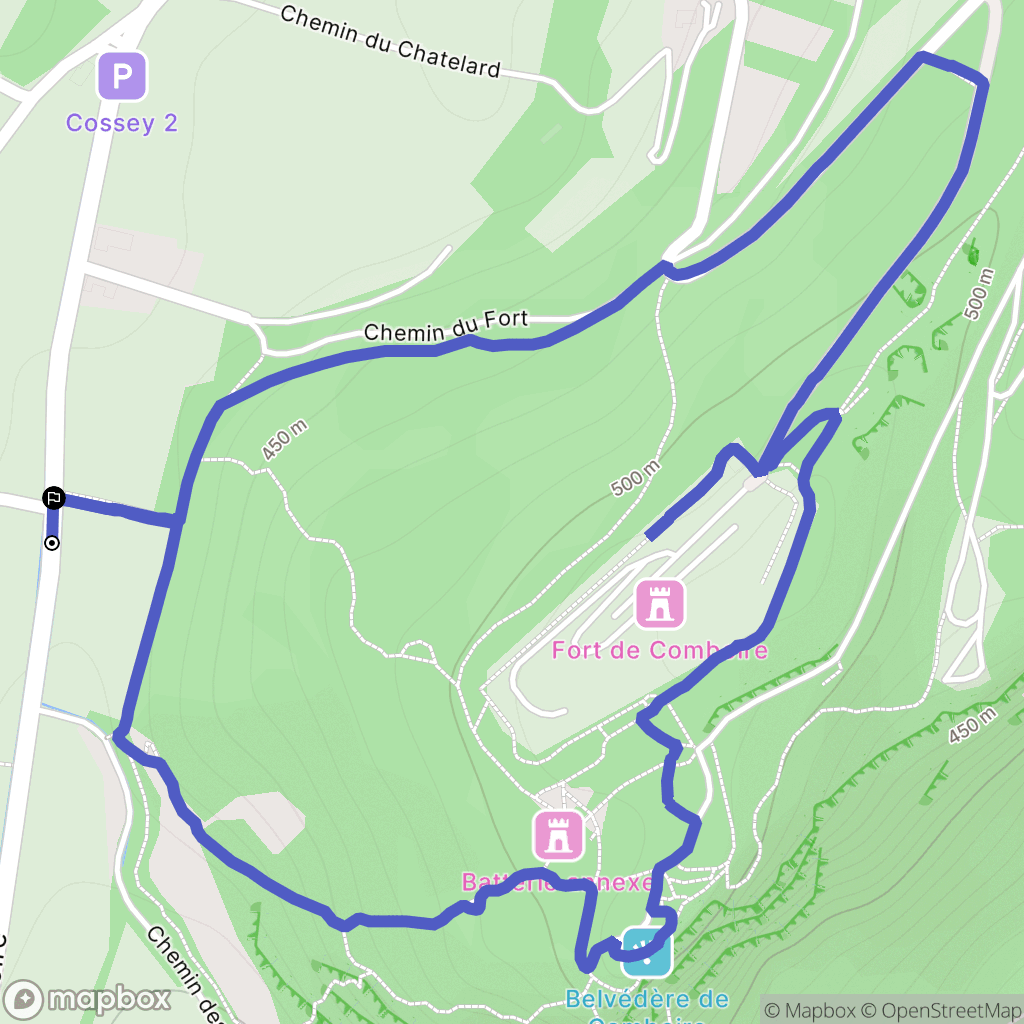 Claix : carte du parcours de randonnée - France