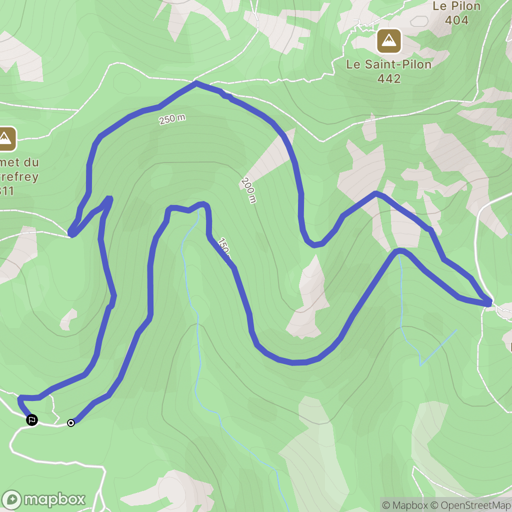 Saint-Raphaël : carte du parcours de randonnée - France