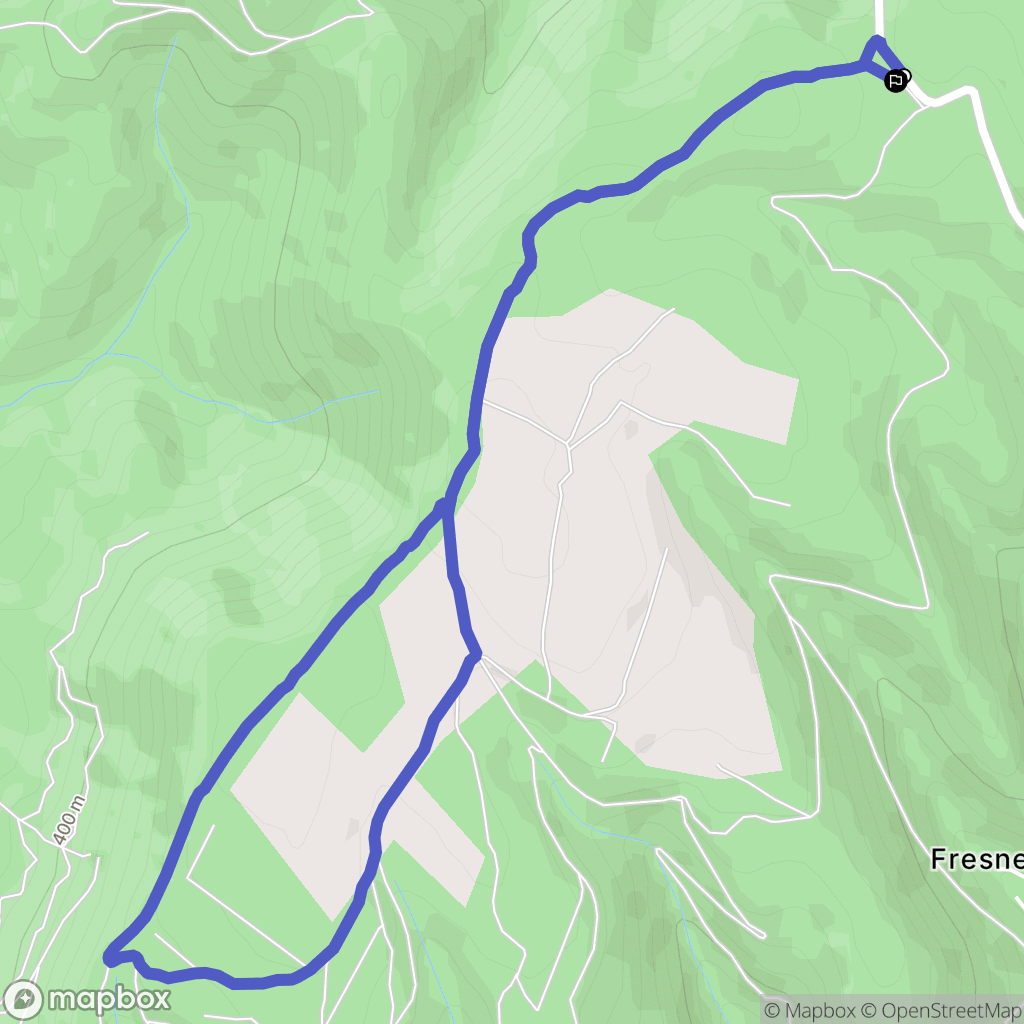 Marsanne : carte du parcours de randonnée - France