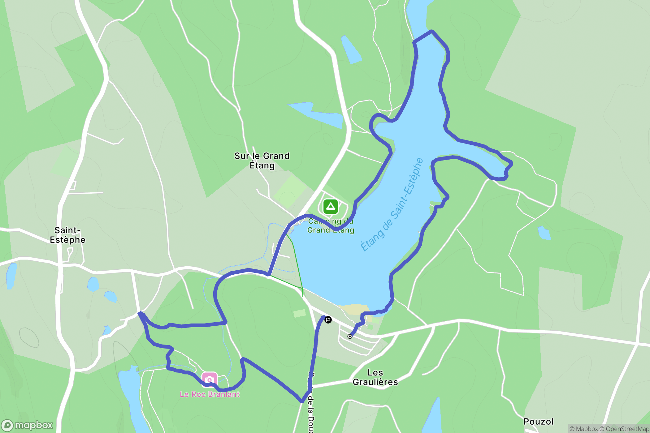 Saint-Estèphe : carte du parcours de randonnée - France