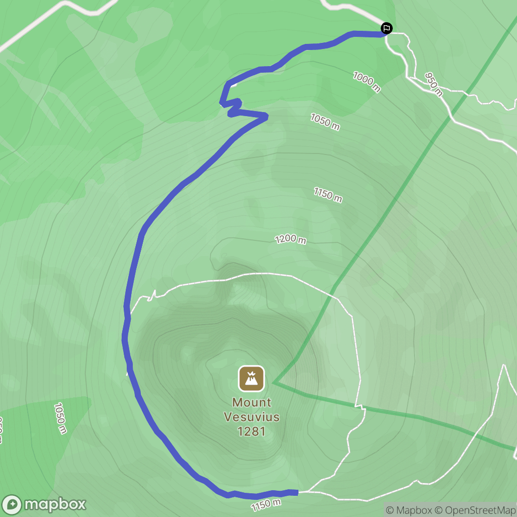 Ercolano : carte du parcours de randonnée - Italy