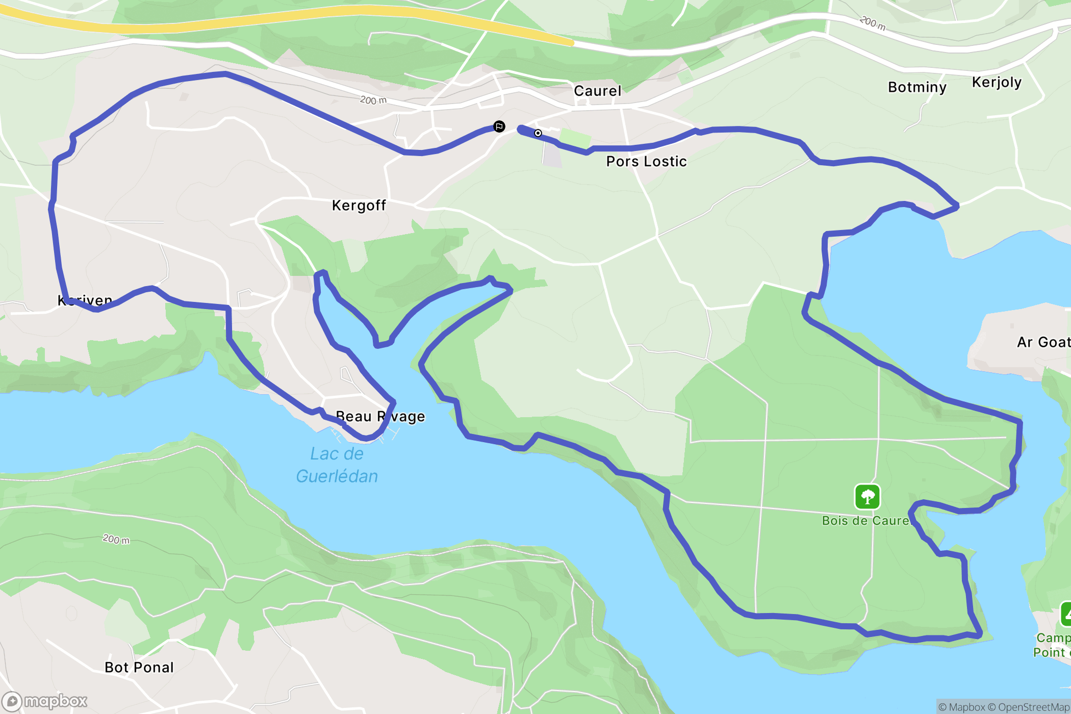 Caurel: routekaart voor buitenactiviteiten - France