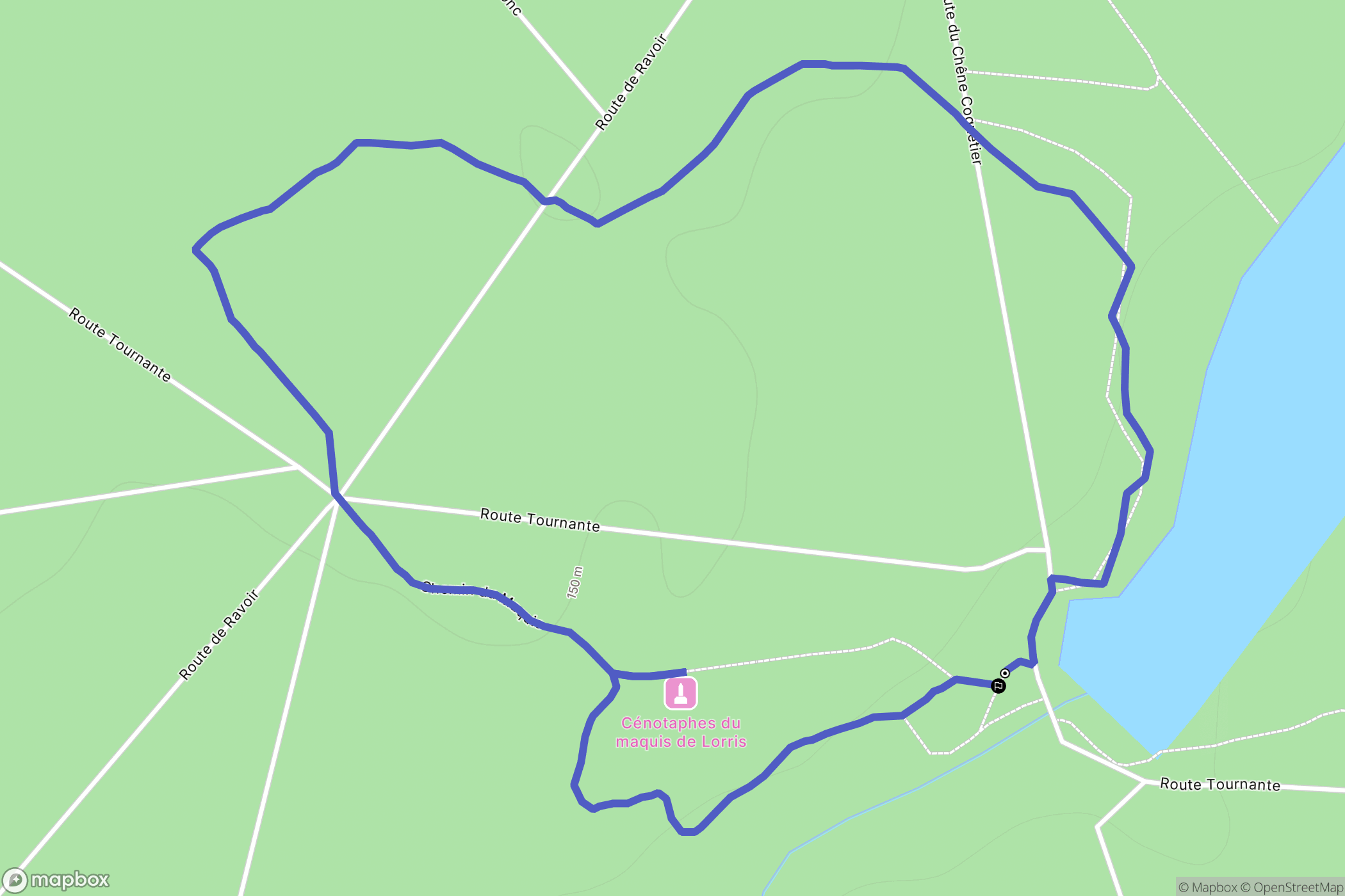Ouzouer-sur-Loire : carte du parcours de randonnée - France