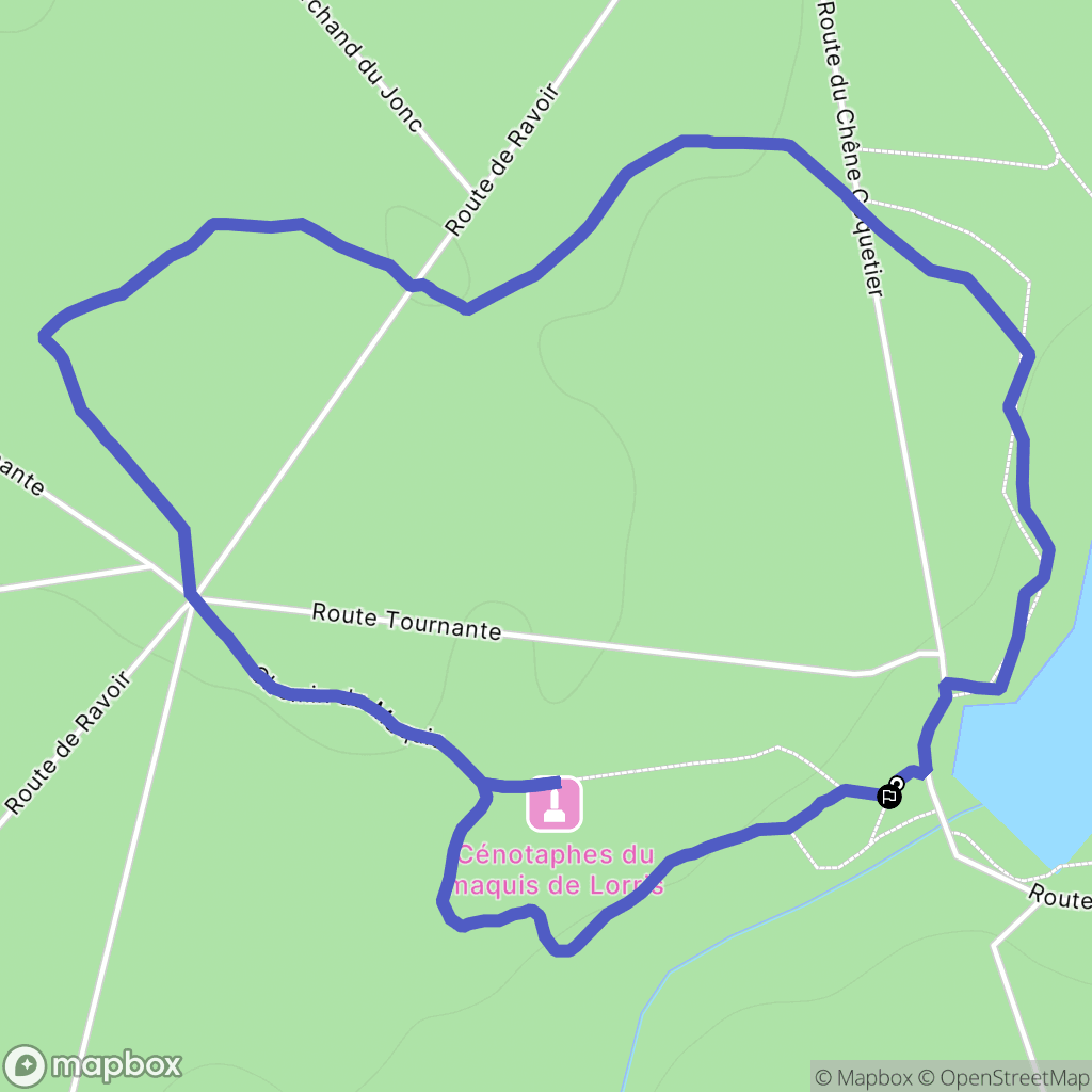 Ouzouer-sur-Loire : carte du parcours de randonnée - France