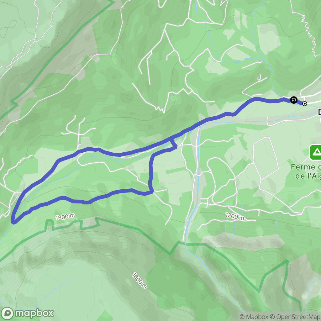 Chichiliane : carte du parcours de randonnée - France