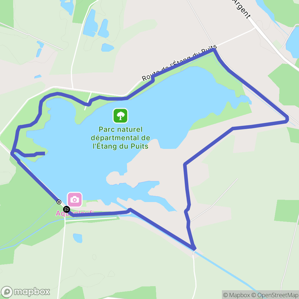 Argents-sur-Sauldre : carte du parcours de randonnée - France