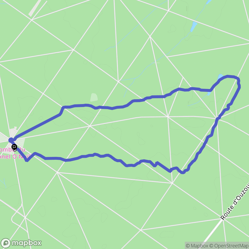 Montereau : carte du parcours de randonnée - France