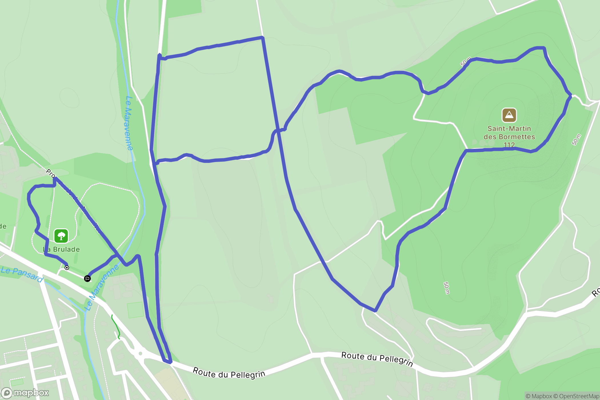 La Londe-les-Maures : carte du parcours de randonnée - France