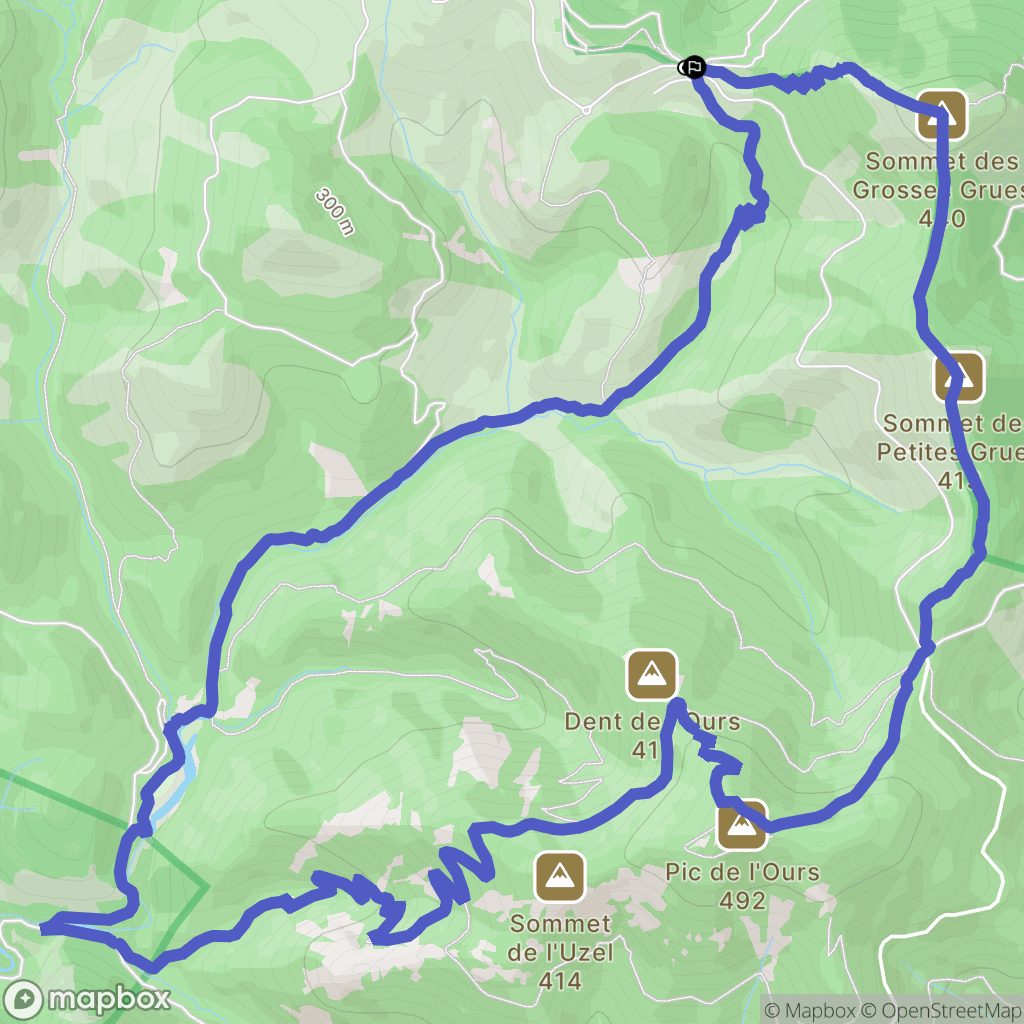 Mandelieu-la-Napoule : carte du parcours de randonnée - France