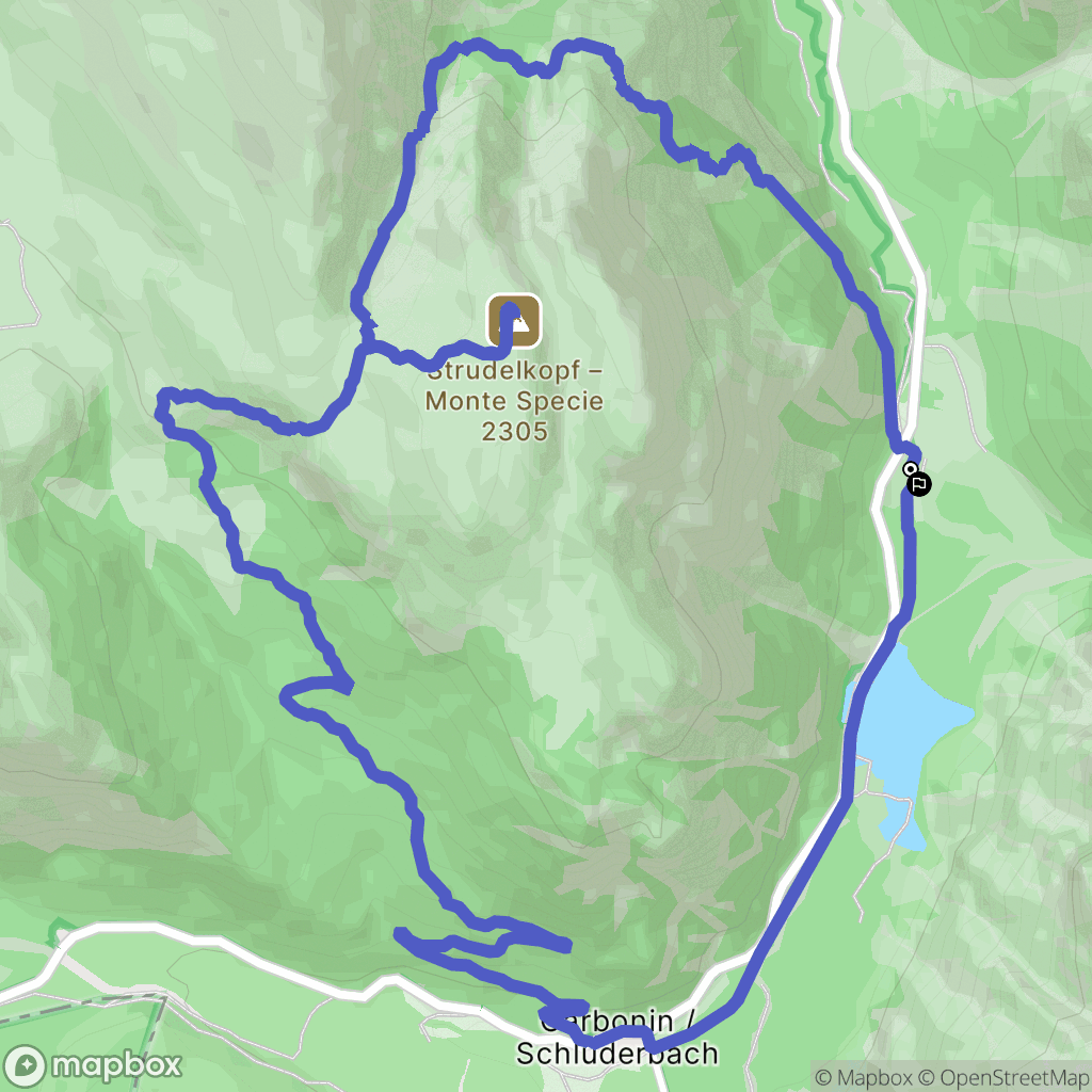 Cortina d'Ampezzo : carte du parcours de randonnée - Italy