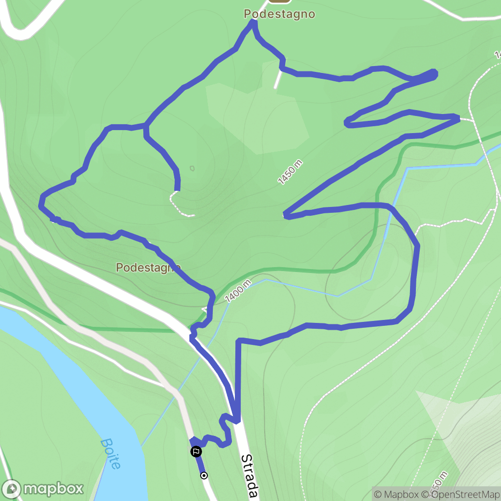 Cortina d'Ampezzo : carte du parcours de randonnée - Italy