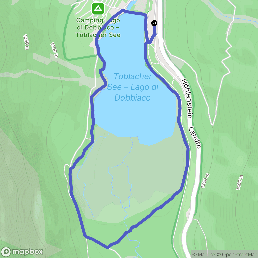 Cortina d'Ampezzo : carte du parcours de randonnée - Italy
