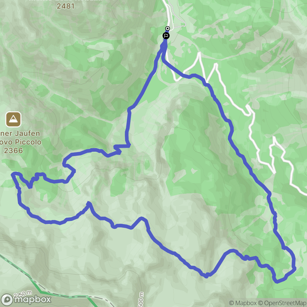 Cortina d'Ampezzo : carte du parcours de randonnée - Italy