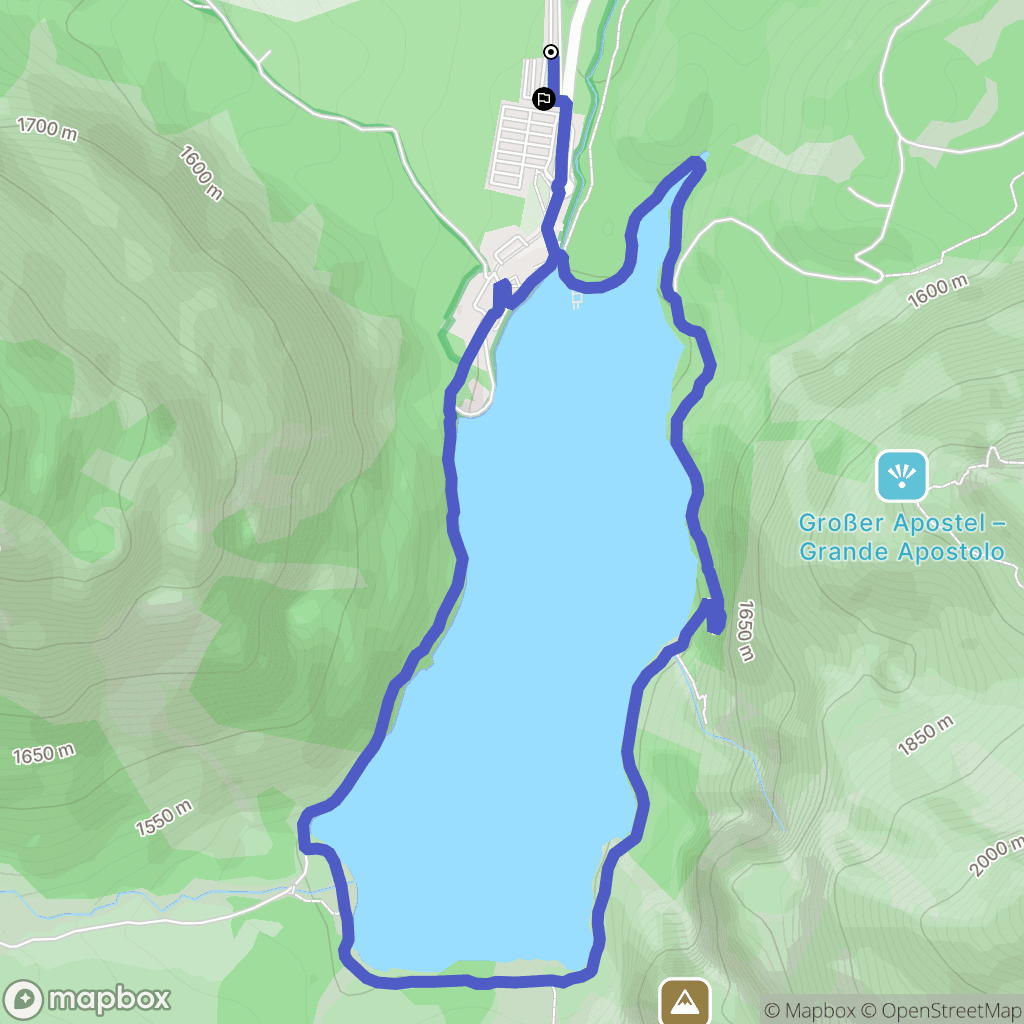 Bruneck : carte du parcours de randonnée - Italy