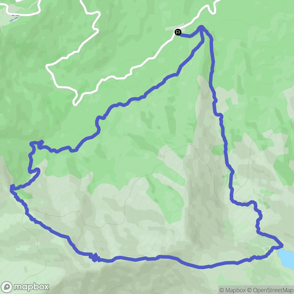 Albertacce : carte du parcours de randonnée - France