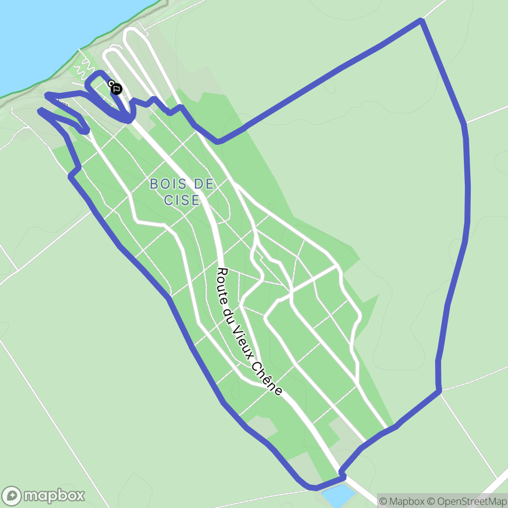 Ault : carte du parcours de randonnée - France