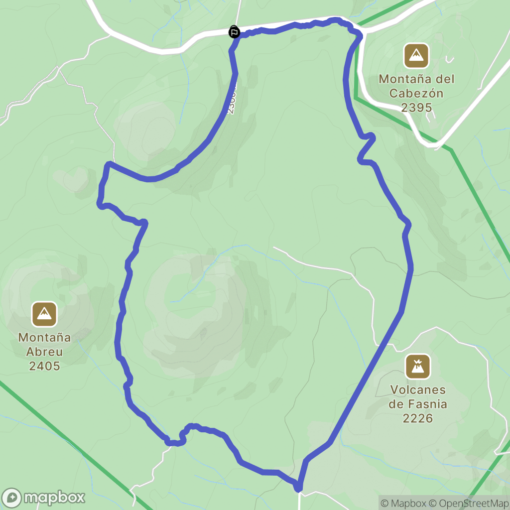 Las Cañadas del Teide : carte du parcours de randonnée - Spain