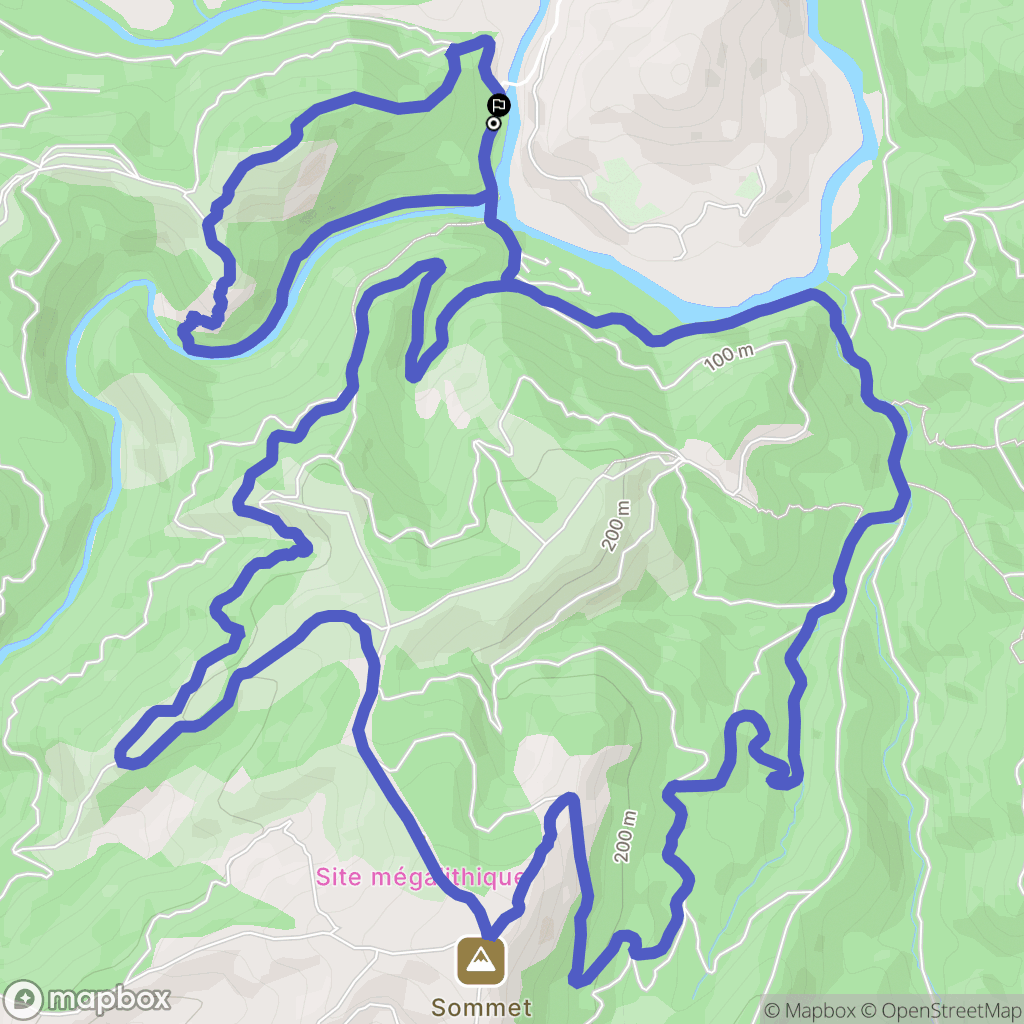 Les Arcs-sur-Argens : carte du parcours de randonnée - France