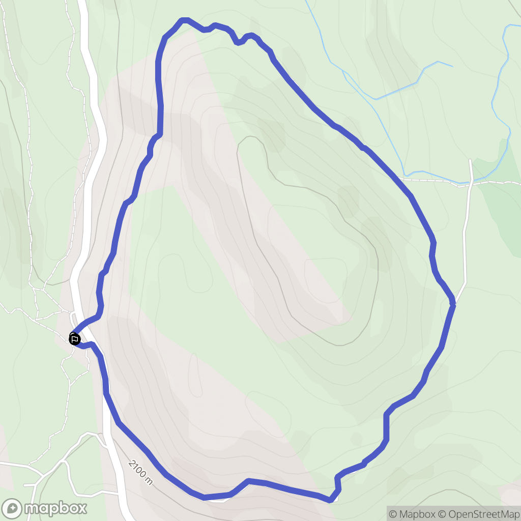Col de Vars : carte du parcours de randonnée - France