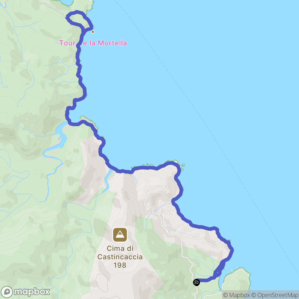 Ochinese : carte du parcours de randonnée - France