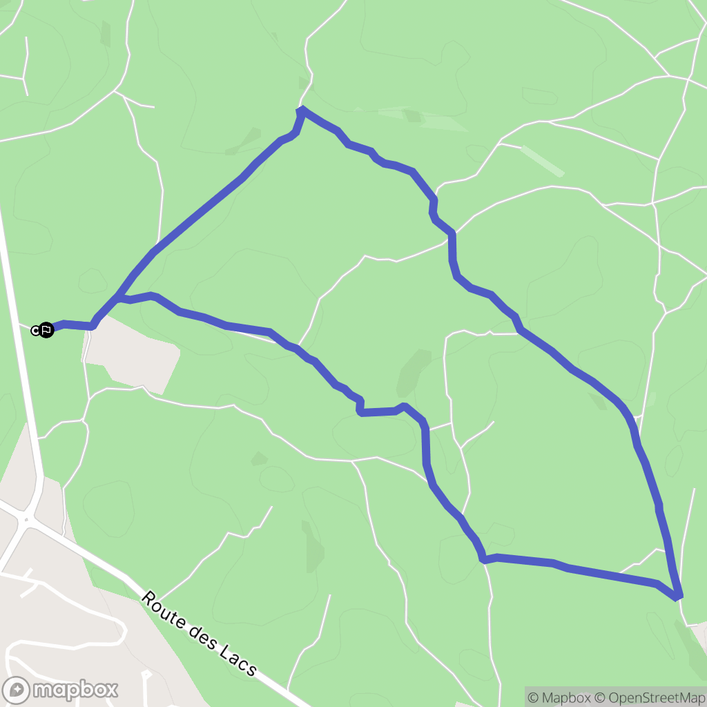 Soorts-Hossegor : carte du parcours de randonnée - France