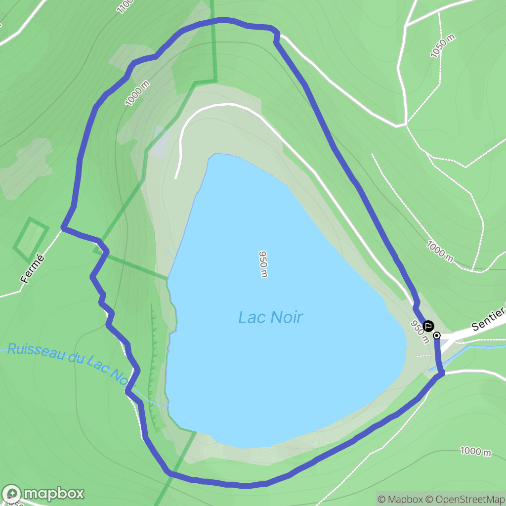 Pairis : carte du parcours de randonnée - France