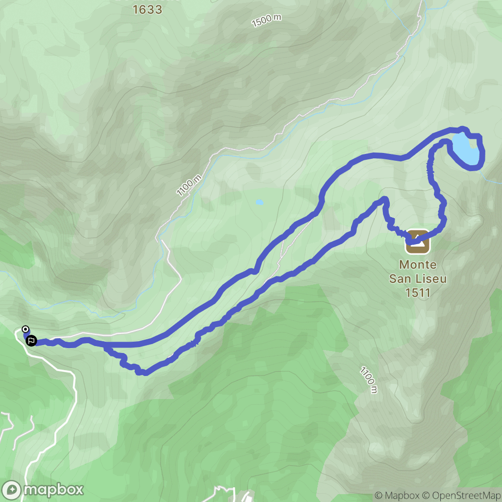 Soccia : carte du parcours de randonnée - France