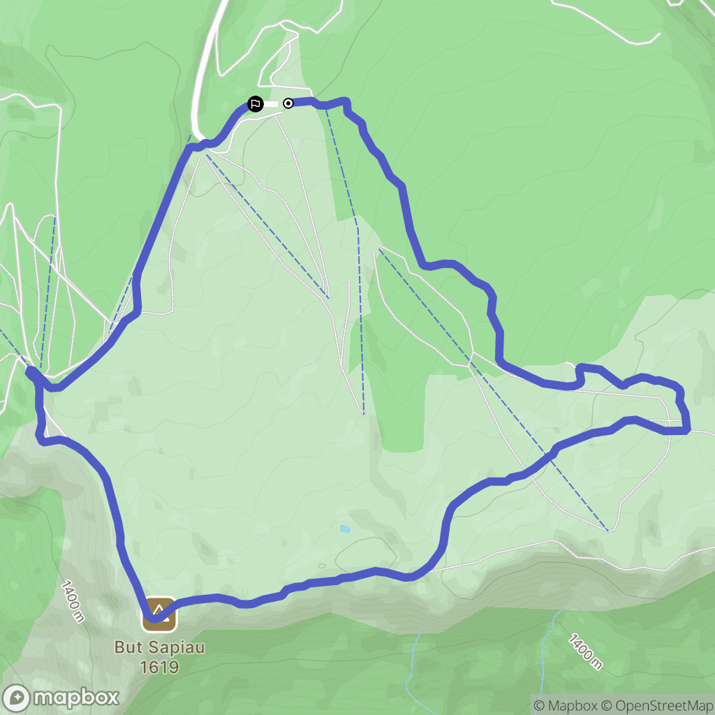 Saint-Agnan-en-Vercors : carte du parcours de randonnée - France