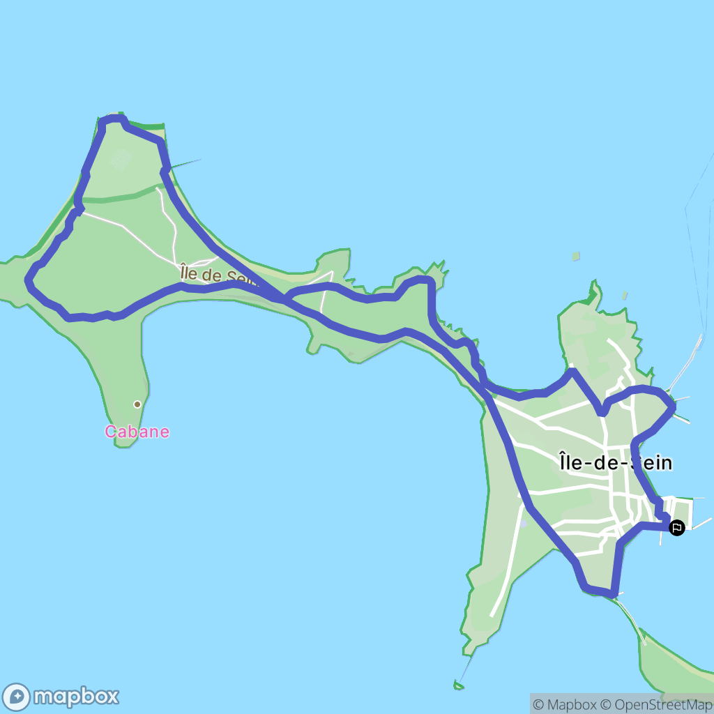 Île-de-sein: routekaart voor buitenactiviteiten - France