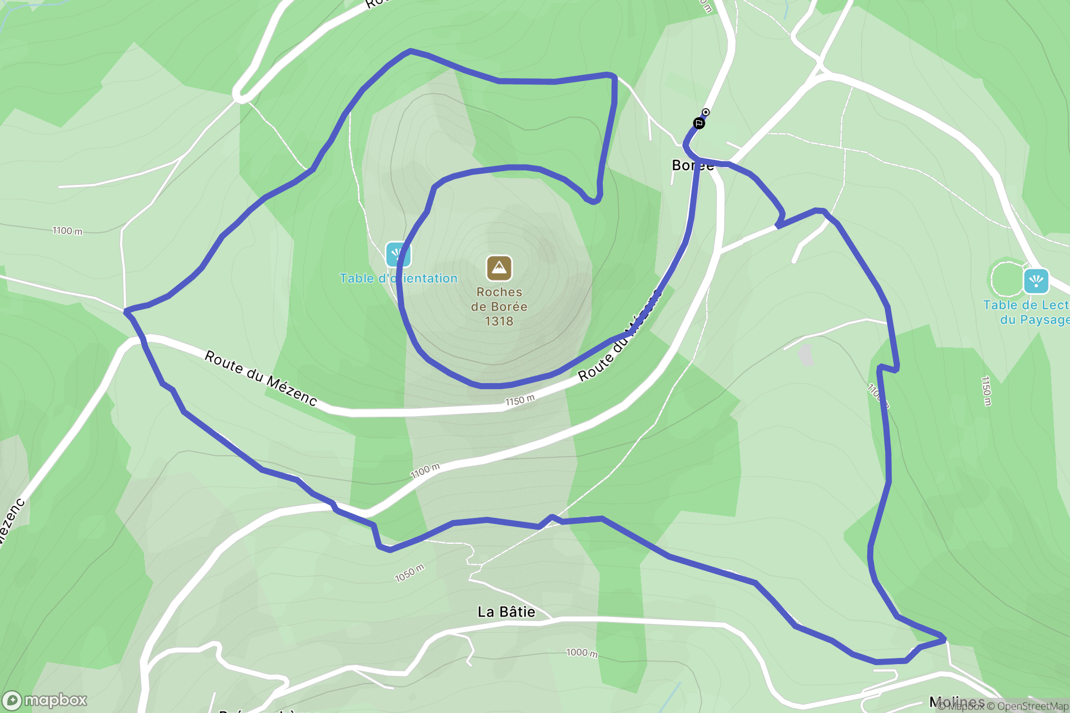 Borée: routekaart voor buitenactiviteiten - France