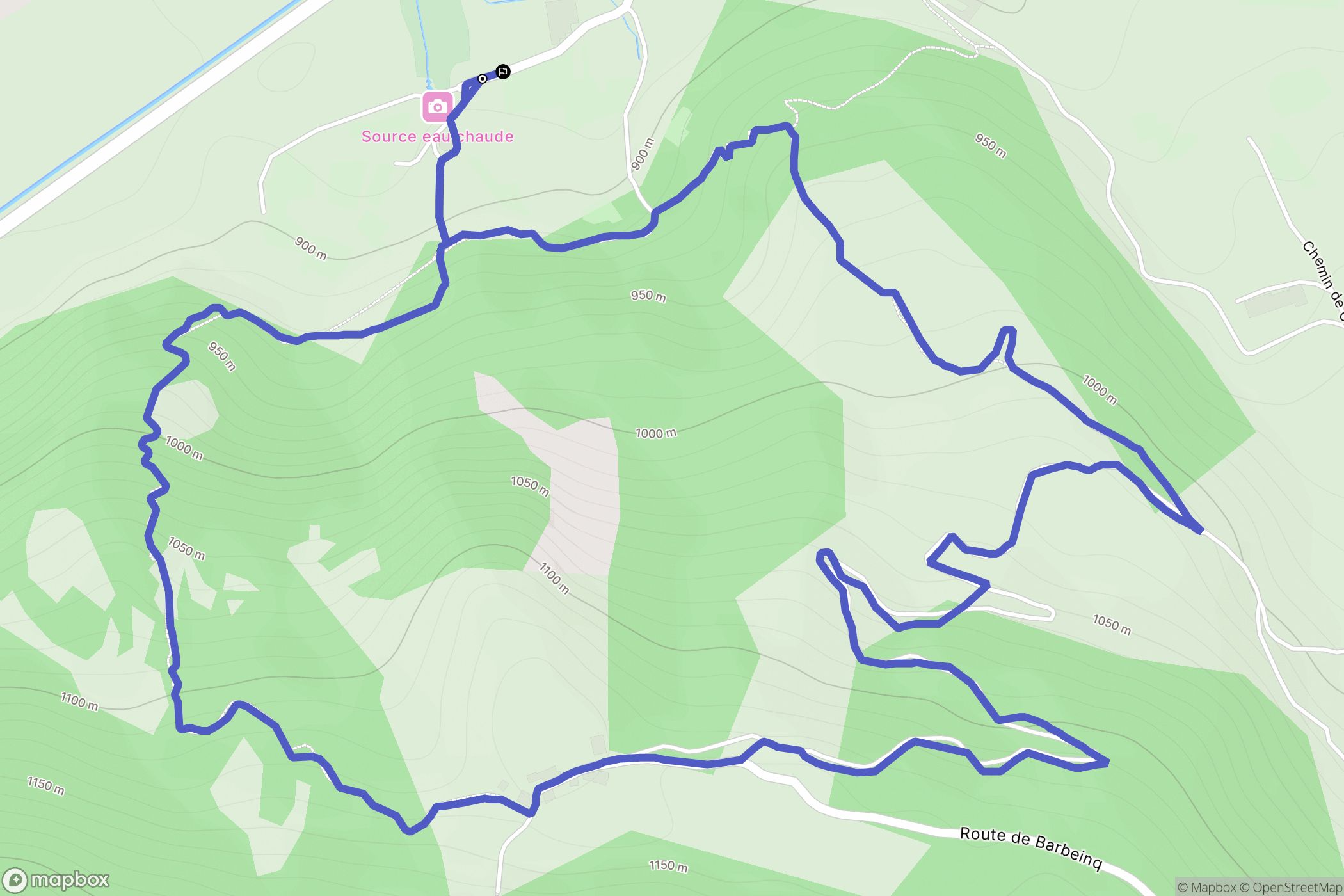 Guillestre : carte du parcours de randonnée - France